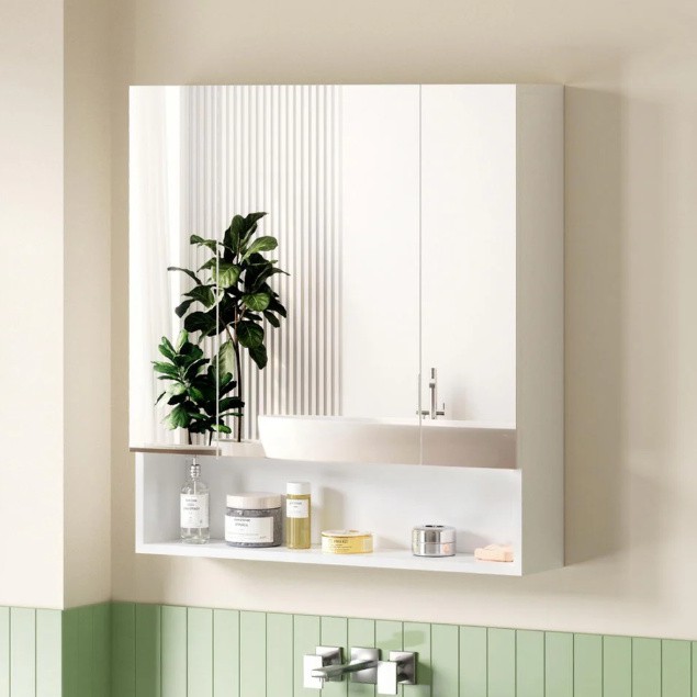 Armoire à miroir éclairée par LED